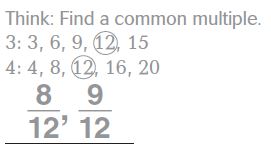Go Math Grade 4 Answer Key Chapter 6 Fraction Equivalence and Comparison Common Core Common Denominators img 11