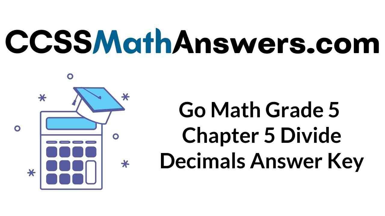 go math grade 5 chapter 5 homework answer key