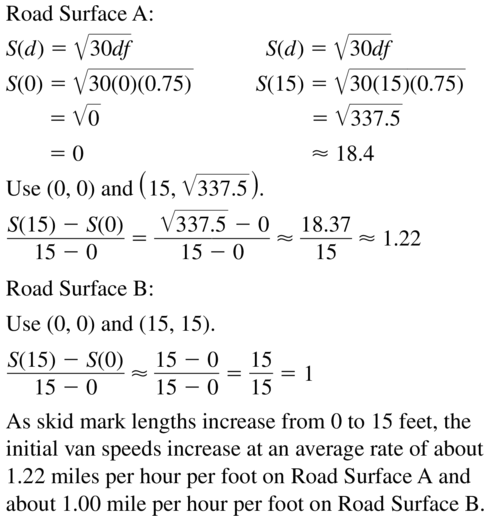 Big Ideas Math Algebra 1 Answer Key Chapter 10 Radical Functions and Equations 10.1 a 45
