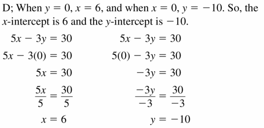 Big Ideas Math Algebra 1 Answers Chapter 3 Graphing Linear Functions 3.4 Question 31