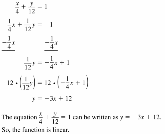Big Ideas Math Algebra 1 Answers Chapter 3 Graphing Linear Functions 3.5 Question 59