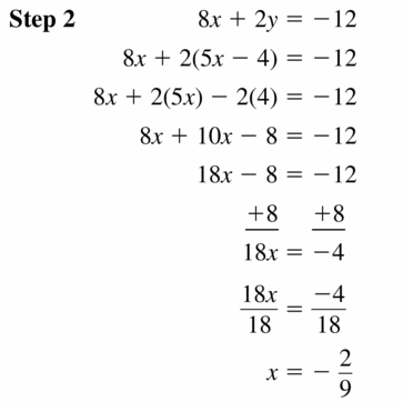 Big Ideas Math Algebra 1 Answers Chapter 5 Solving Systems of Linear Equations 5.2 Question 17.2