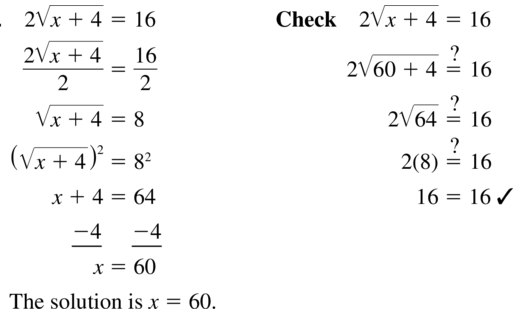 Big Ideas Math Algebra 1 Solutions Chapter 10 Radical Functions and Equations 10.3 a 15