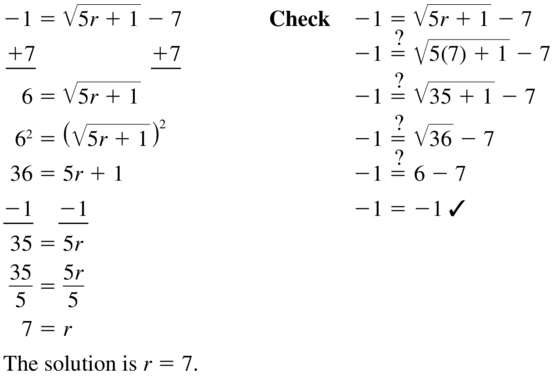 Big Ideas Math Algebra 1 Solutions Chapter 10 Radical Functions and Equations 10.3 a 17