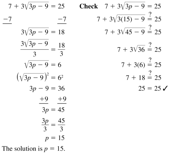 Big Ideas Math Algebra 1 Solutions Chapter 10 Radical Functions and Equations 10.3 a 19