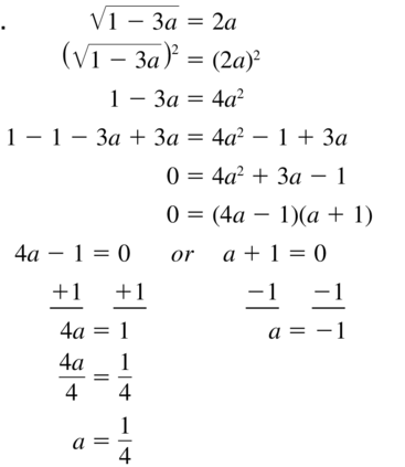Big Ideas Math Algebra 1 Solutions Chapter 10 Radical Functions and Equations 10.3 a 51.1