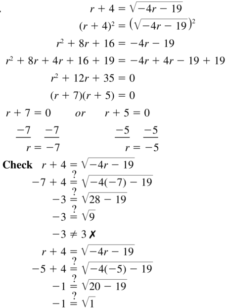 Big Ideas Math Algebra 1 Solutions Chapter 10 Radical Functions and Equations 10.3 a 57.1