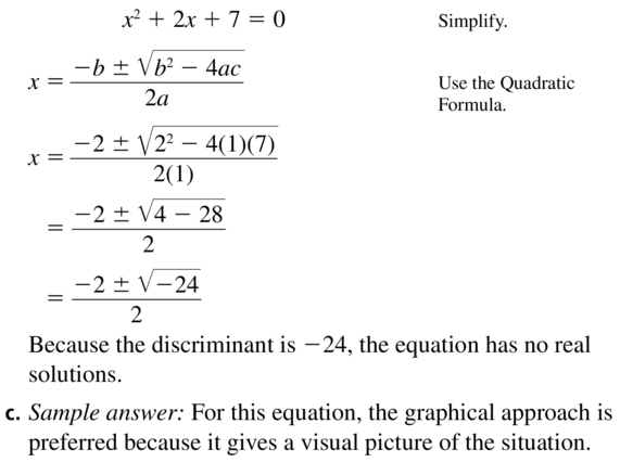 Big Ideas Math Algebra 1 Solutions Chapter 10 Radical Functions and Equations 10.3 a 69.2