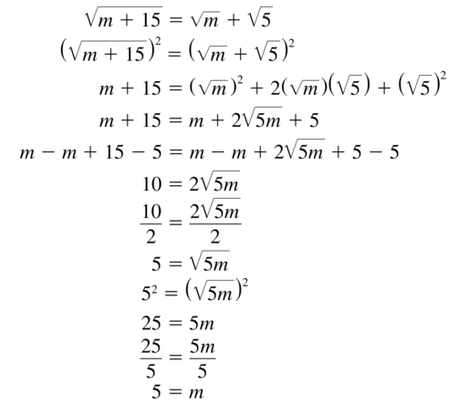 Big Ideas Math Algebra 1 Solutions Chapter 10 Radical Functions and Equations 10.3 a 73.1