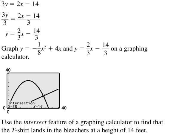 Big Ideas Math Algebra 1 Solutions Chapter 8 Graphing Quadratic Functions 8.3 a 47