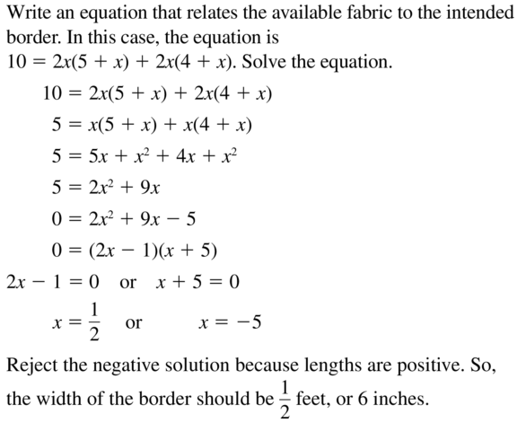 Big Ideas Math Algebra 2 Answer Key Chapter 3 Quadratic Equations and Complex Numbers 3.1 a 61