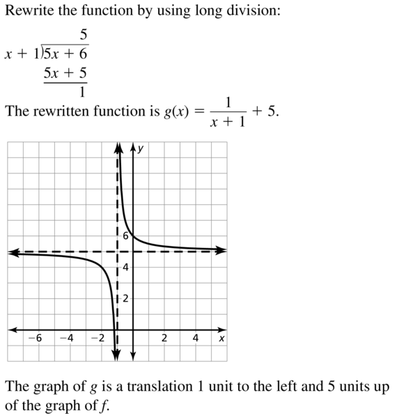 Big Ideas Math Algebra 2 Answers Chapter 7 Rational Functions 7.2 a 33