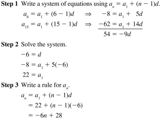 Big Ideas Math Algebra 2 Answers Chapter 8 Sequences and Series 8.2 a 33