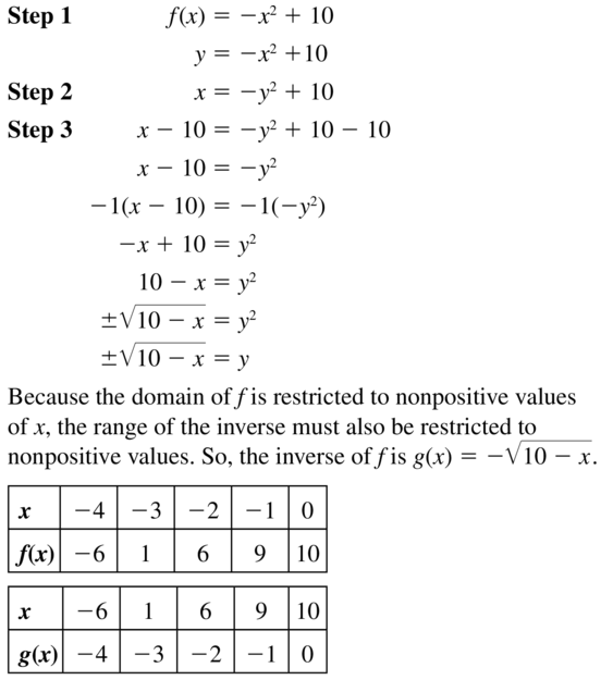 Big Ideas Math Answer Key Algebra 1 Chapter 10 Radical Functions and Equations 10.4 a 25.1