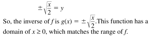 Big Ideas Math Answer Key Algebra 1 Chapter 10 Radical Functions and Equations 10.4 a 41.2