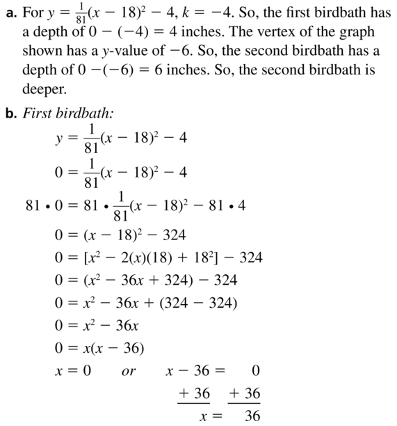 Big Ideas Math Answer Key Algebra 1 Chapter 8 Graphing Quadratic Functions 8.4 a 77.1