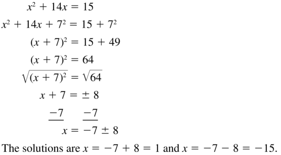 Big Ideas Math Answer Key Algebra 1 Chapter 9 Solving Quadratic Equations 9.4 a 17