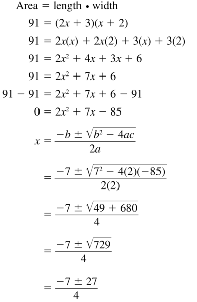 Big Ideas Math Answers Algebra 1 Chapter 9 Solving Quadratic Equations 9.5 a 51.1