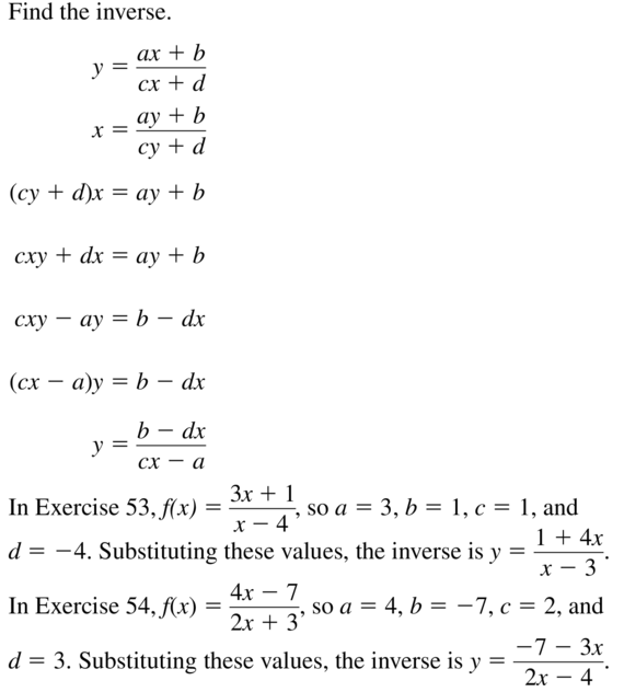 Big Ideas Math Answers Algebra 2 Chapter 7 Rational Functions 7.5 a 55