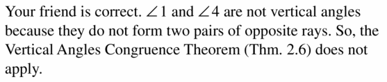 Big Ideas Math Geometry Answers Chapter 2 Reasoning and Proofs 2.6 Question 25