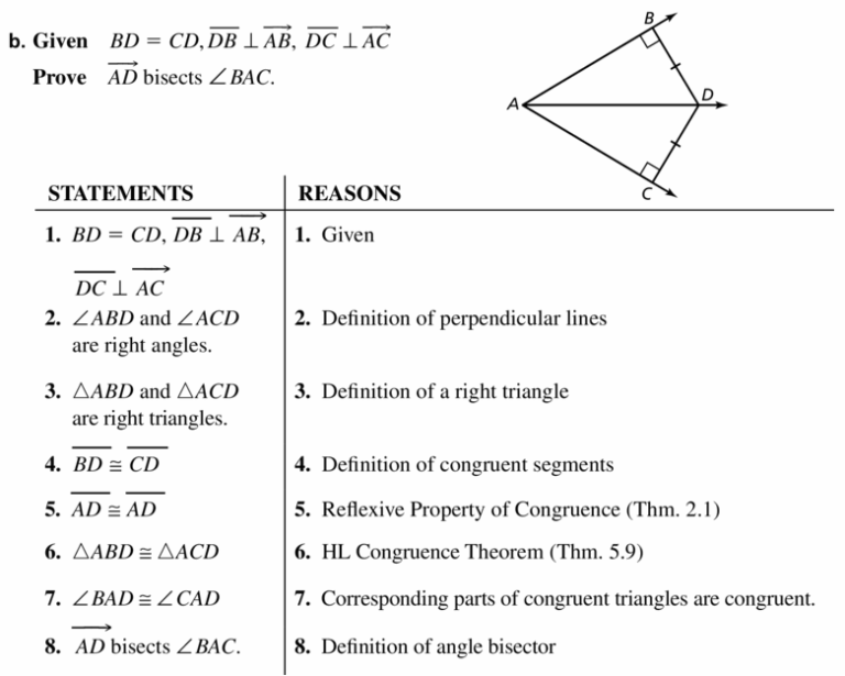 Big Ideas Math Geometry Section 5 4 Worksheet Answers