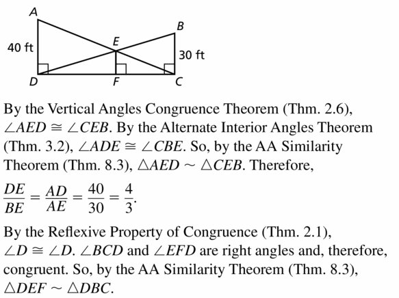 Big Ideas Math Geometry Answers Chapter 8 Similarity 8.2 Answ 33.1