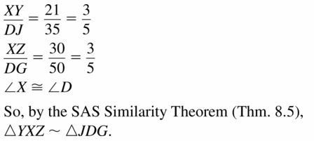 Big Ideas Math Geometry Answers Chapter 8 Similarity 8.3 Answ 15