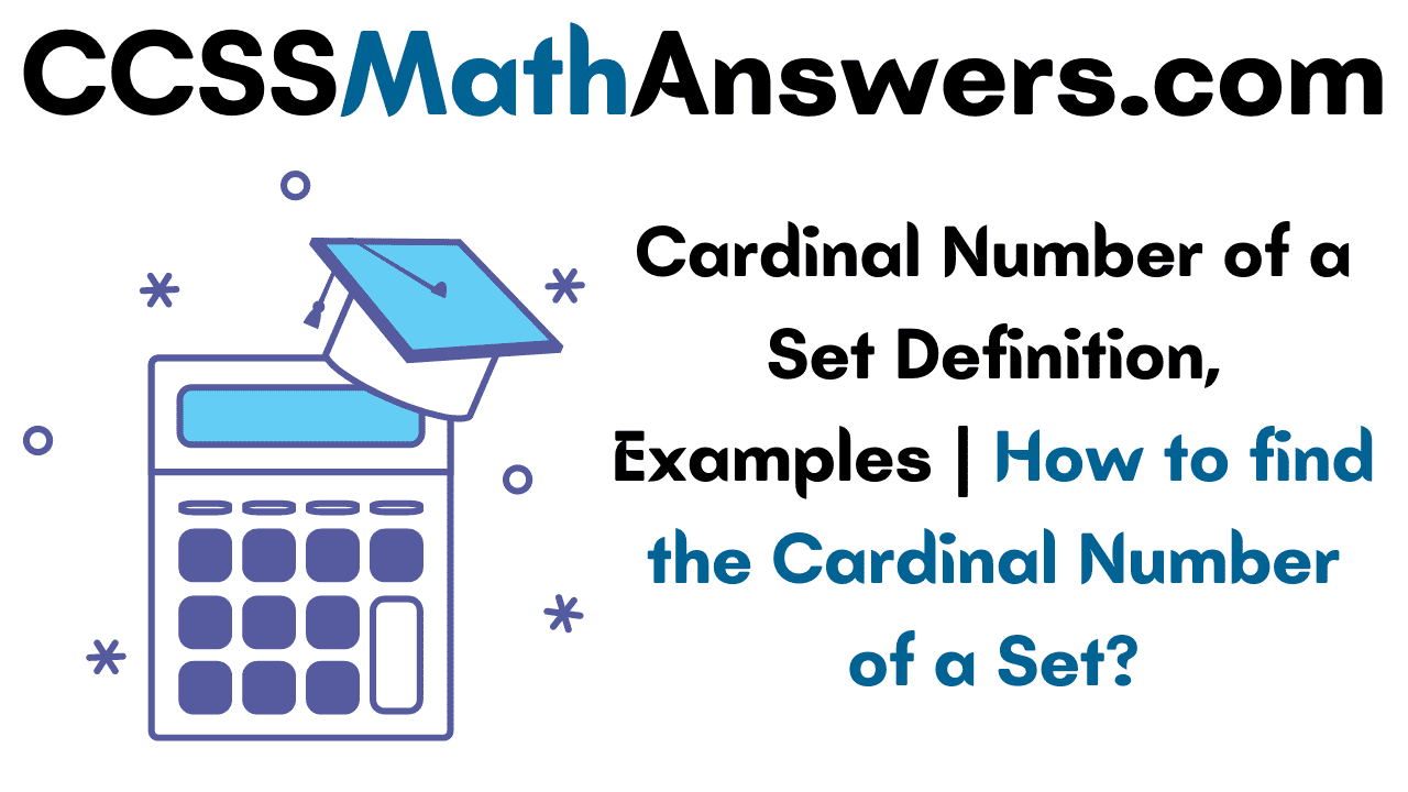 Cardinal Number Of A Set Worksheets