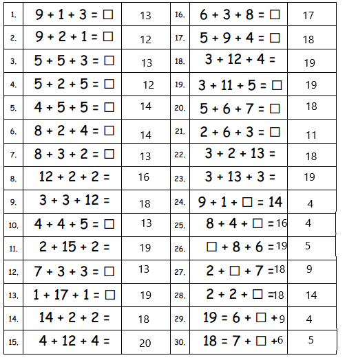 Engage-NY-Math-1st-Grade-Module-3-Lesson-13-Sprint-Answer-Key-1