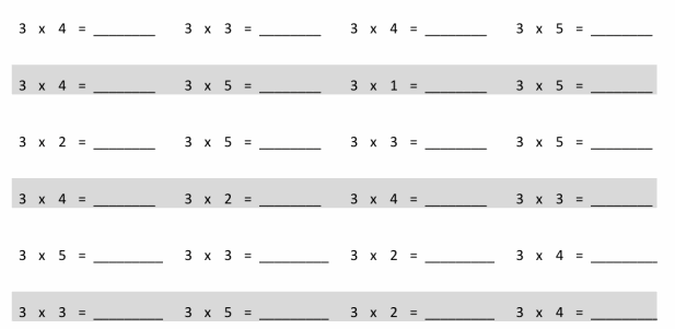 EngageNY Math Grade 3 Module 1 Lesson 11 Pattern Sheet Answer Key 2