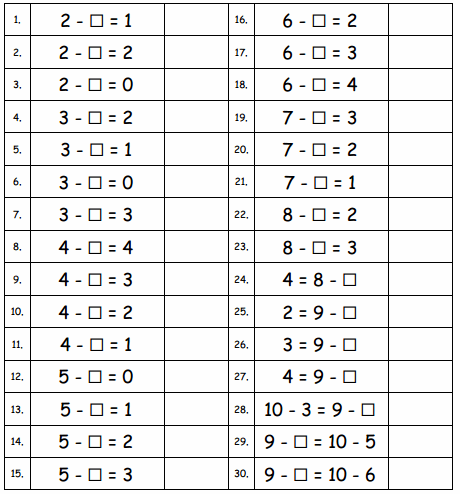Eureka Math Grade 1 Module 2 Lesson 24 Sprint Answer Key 1