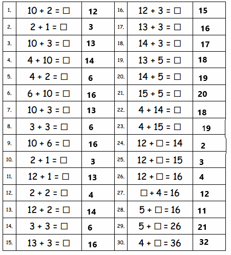 Eureka-Math-Grade-1-Module-2-Lesson-28-Sprint-Answer-Key-1