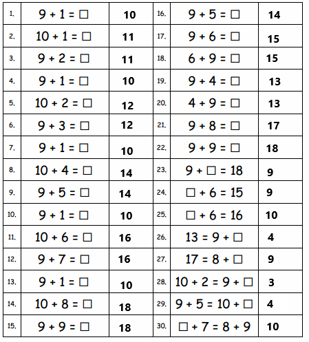 Eureka-Math-Grade-1-Module-2-Lesson-8-Sprint-Answer-Key-1