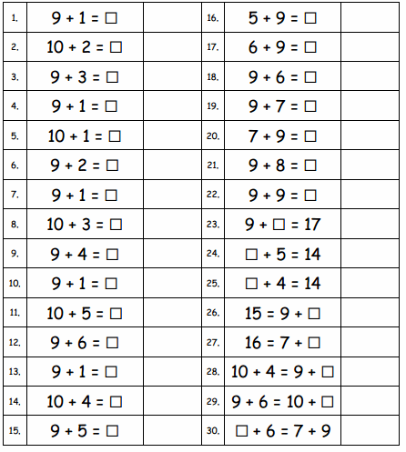 Eureka Math Grade 1 Module 2 Lesson 8 Sprint Answer Key 2