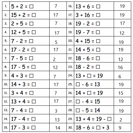 Eureka-Math-Grade-1-Module-3-Lesson-3-Sprint-Answer-Key-1