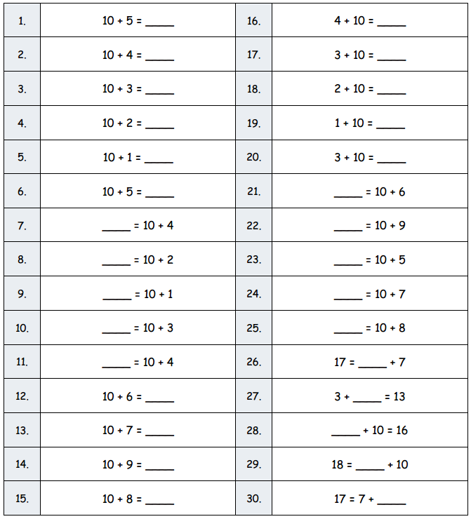 Eureka Math Grade 2 Module 1 Lesson 1 Sprint Answer Key 2