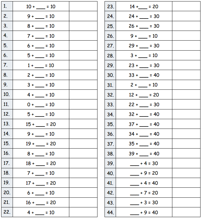 Eureka Math Grade 2 Module 2 Lesson 3 Sprint Answer Key 2