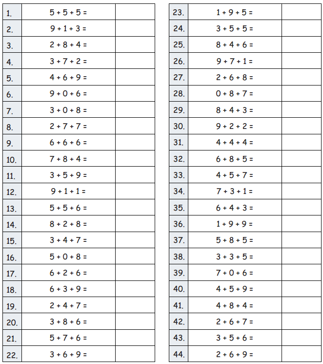 Eureka Math Grade 2 Module 3 Lesson 4 Sprint Answer Key 1
