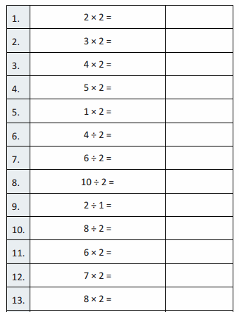 Eureka Math Grade 3 Module 1 Lesson 13 Sprint Answer Key 1