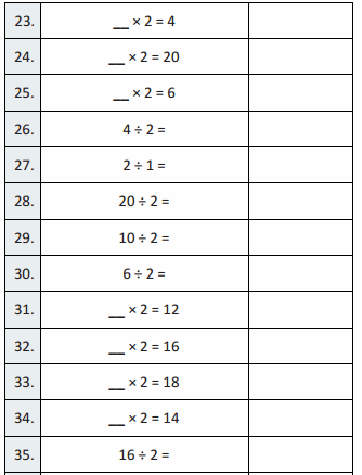 Eureka Math Grade 3 Module 1 Lesson 13 Sprint Answer Key 23