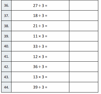Eureka Math Grade 3 Module 1 Lesson 14 Sprint Answer Key 24