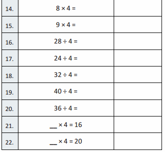 Eureka Math Grade 3 Module 1 Lesson 17 Sprint Answer Key 6