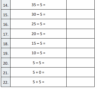 Eureka Math Grade 3 Module 1 Lesson 18 Sprint Answer Key 22