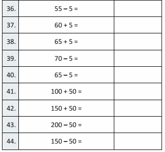 Eureka Math Grade 3 Module 1 Lesson 18 Sprint Answer Key 24