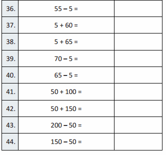 Eureka Math Grade 3 Module 1 Lesson 18 Sprint Answer Key 28
