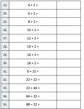Eureka Math Grade 3 Module 1 Lesson 2 Sprint Answer Key 26