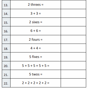 Eureka Math Grade 3 Module 1 Lesson 3 Sprint Answer Key 6