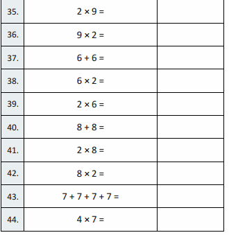 Eureka Math Grade 3 Module 1 Lesson 4 Sprint Answer Key 4