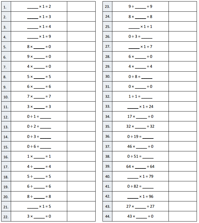 Eureka Math Grade 3 Module 3 Lesson 18 Sprint Answer Key 1
