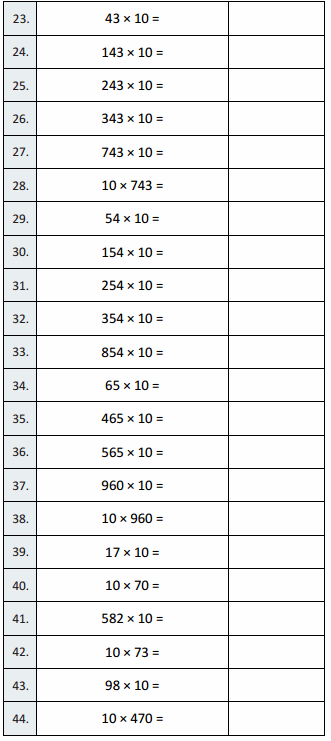 Eureka Math Grade 5 Module 1 Lesson 1 Sprint Answer Key 4